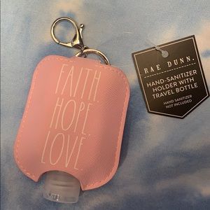 Rae Dunn Hand Sanitizer Keychain w/ purell
